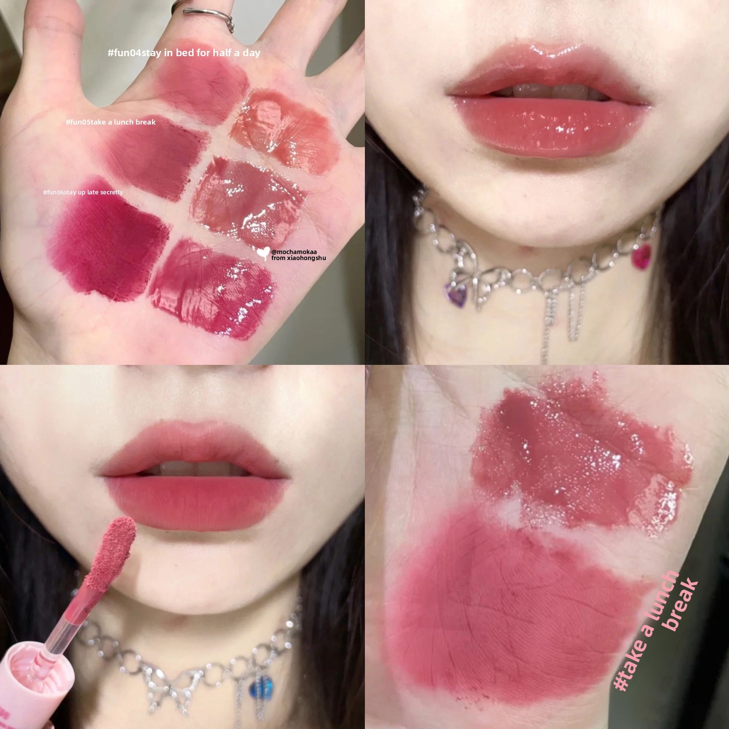 Double Ended Lip Gloss Matte and Glossy Finish