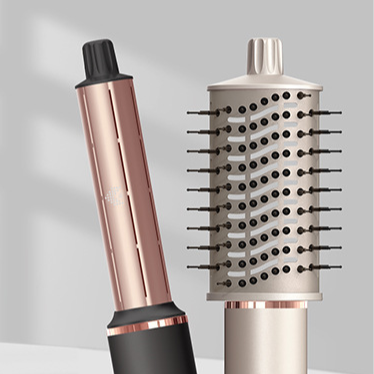 Professional 7-in-1 Hair Styler with Hot Air Comb and Curling Wand