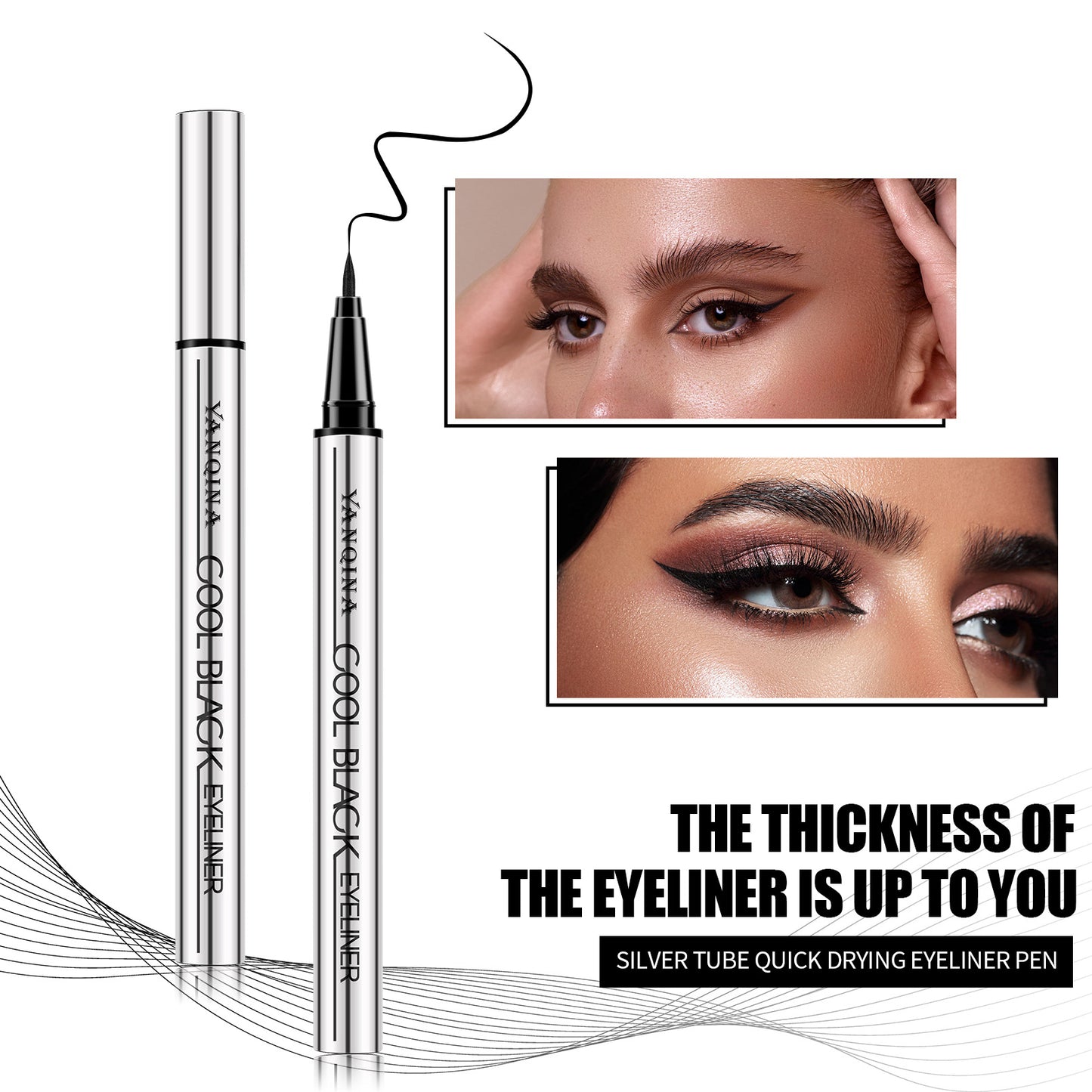Quick-Dry Waterproof Liquid Eyeliner Pen