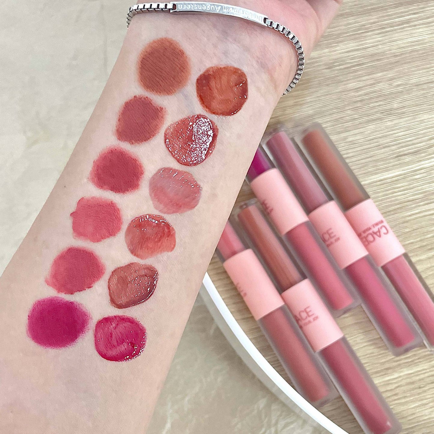 Double Ended Lip Gloss Matte and Glossy Finish
