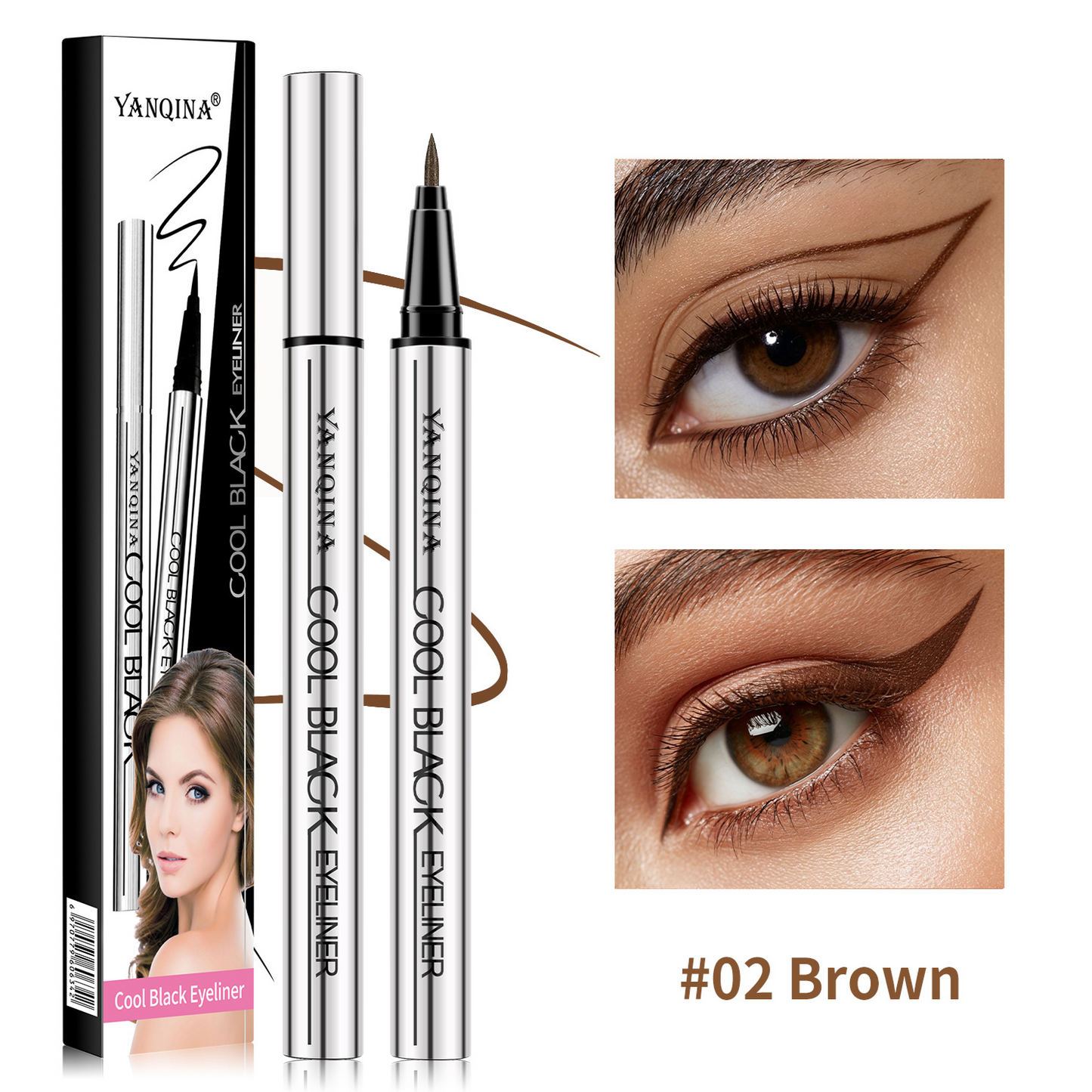 Quick-Dry Waterproof Liquid Eyeliner Pen